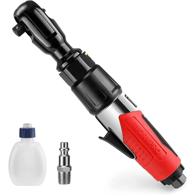 WORKPRO 3/8" Air Pneumatic Ratchet Wrench 50ft.lb Max Torque 160RPM 360° Exhaust - Image 2 of 4