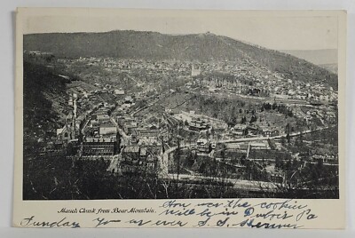 PA Mauch Chunk from Bear Mountain 1906 Pennsylvania Postcard S14