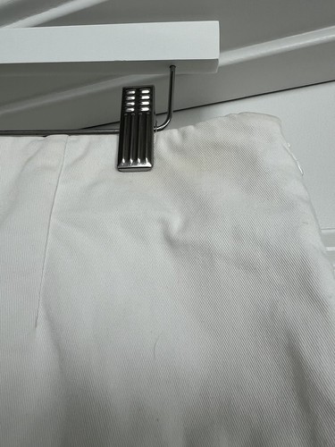 Brunello Cucinelli Mini Skirt White 100%Cotton Monili Size 42 /6 - Picture 10 of 12