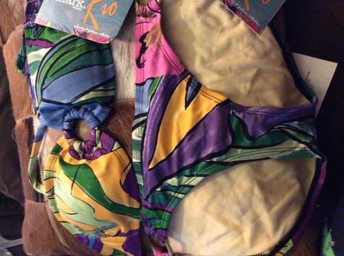 Neu Carlos Falchi & Mark Rio Badeanzug 2 Teile Neu mit Etikett - Bild 1 von 2