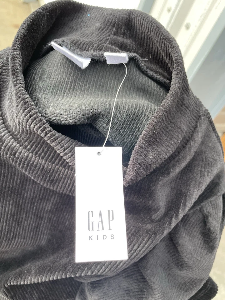 Gap Kids 正式天鹅绒罗纹连衣裙 XXL 14/16 垃圾核心朋克声明 Midi Puff — 第 4/4 张图片