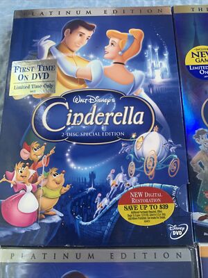 Disney HARMONY KINGDOM Cinderella 3体セット Cinderella Disney 3 Sets First Time On DVD Manufacture Sealed