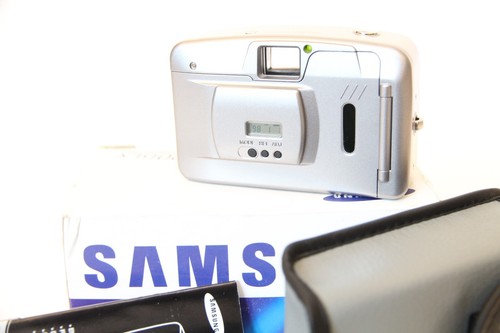 SAMSUNG FINO 20 DLX Film Photo Camera Quatz Date 28mm Lens Focus Free Box Pouch - Picture 5 of 12