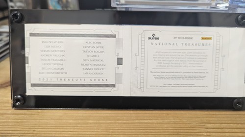 2021 Panini National Treasures Jersey/Bat Relic #TC32-book 21/99 Custom Case - Picture 11 of 14