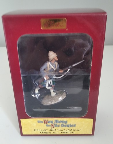 W. BRITAIN THE NILE SERIES LOT 3 BRITISH 42nd BLACK WATCH HIGHLANDER + 1 FUZZY - Imagen 2 de 5