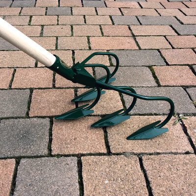 Garten Grubber 3-Zinken Mit Holzgriff - Hand Kultivator 125 Cm Für Beete