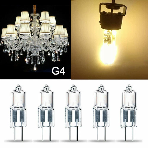 Lámpara halógena G4 5W 10W 20W lámpara base lápiz bombilla blanca cálida regulable 12V - Imagen 7 de 16