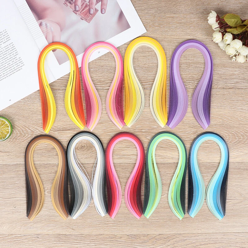 100Pcs/set Paper Quilling Strips Set 3mm 39cm Paper For Craft DIY Quilling To* - image 2 of 4
