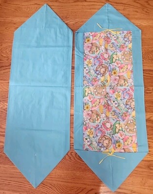EASTER BONNET FLORAL Long Table Runner Reversible 42'' 