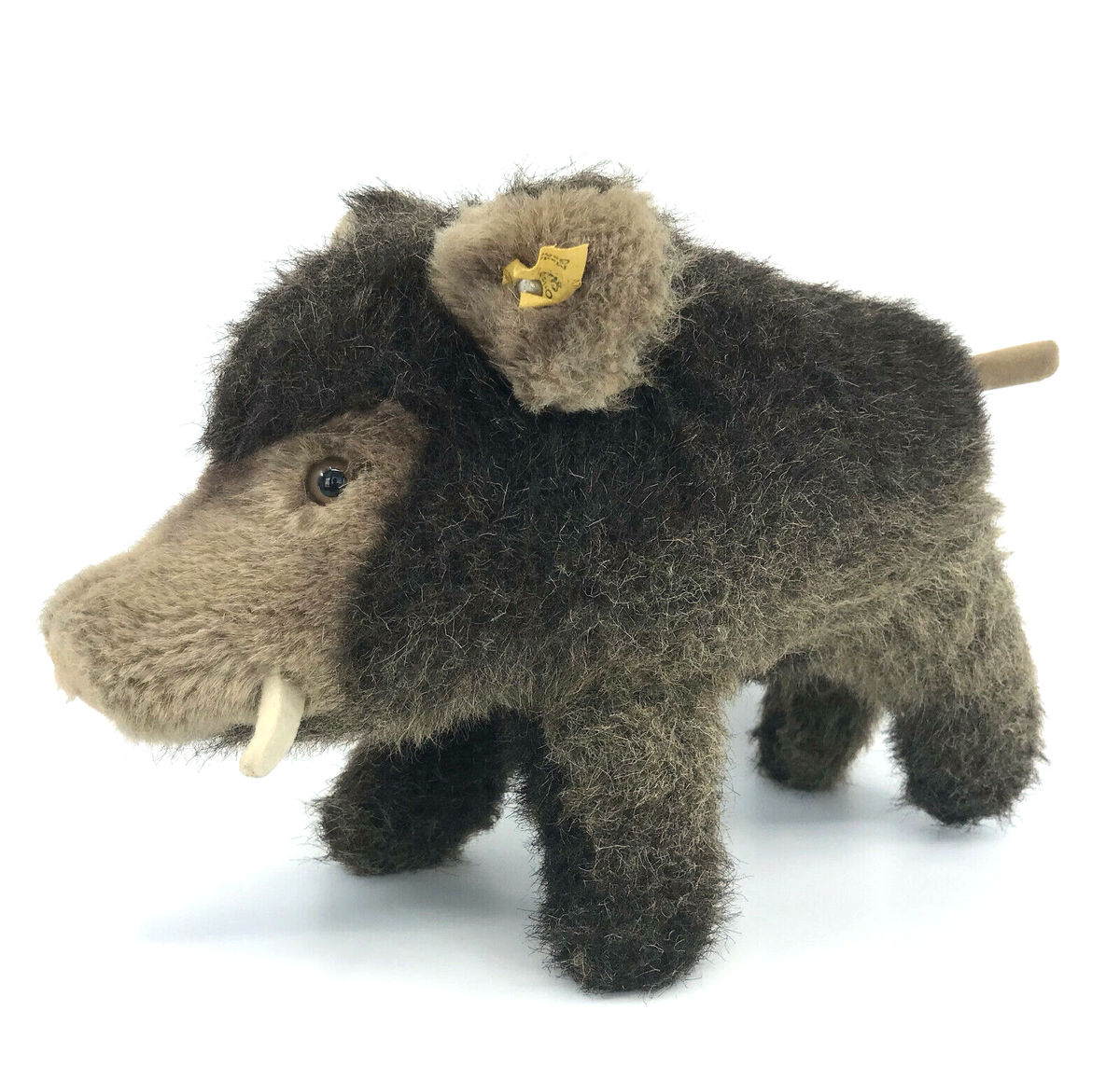 羊毛ドール ポチシュナ 人形 Steiff Steiff Wutzi Wild Boar 1977 Pig Knitted Fur Plush 20cm 8in ID