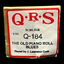 The Old Piano Roll Blues QRS Player Piano Roll #Q-184 (B)