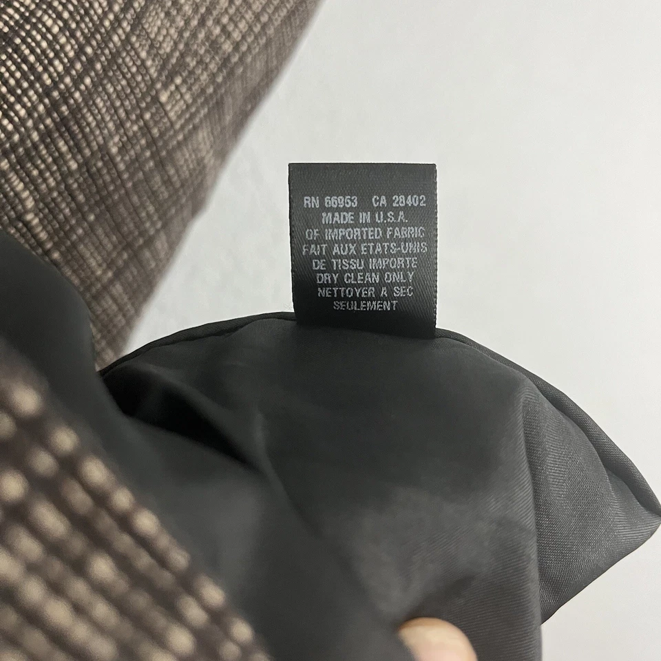 Vestido Cynthia Steffe Marrón Tweed Sin Mangas Volantes Imitación Envolvente Escote Cambio 8 Foto 4 de 4