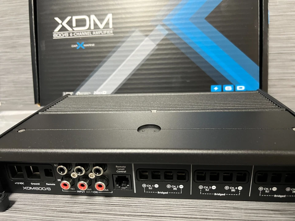 Amplificador de audio JL Audio XDM600/6 6 canales clase D rango completo para automóvil/marino nuevo Foto 3 de 4