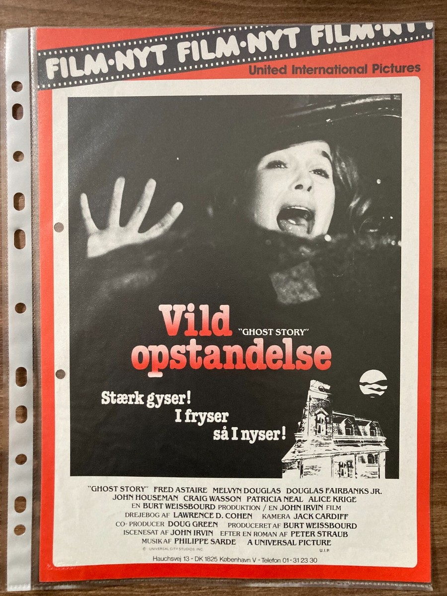 Ghost Story Fred Astaire, Melvyn Douglas 1981 Danish Press Release