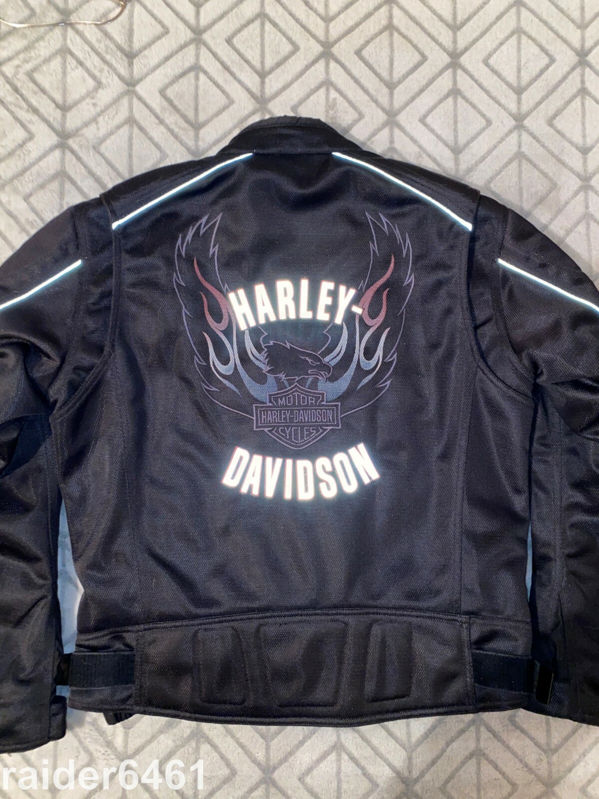 Harley Davidson Men's Reflective Mesh Eagle Riding Ja… Gem