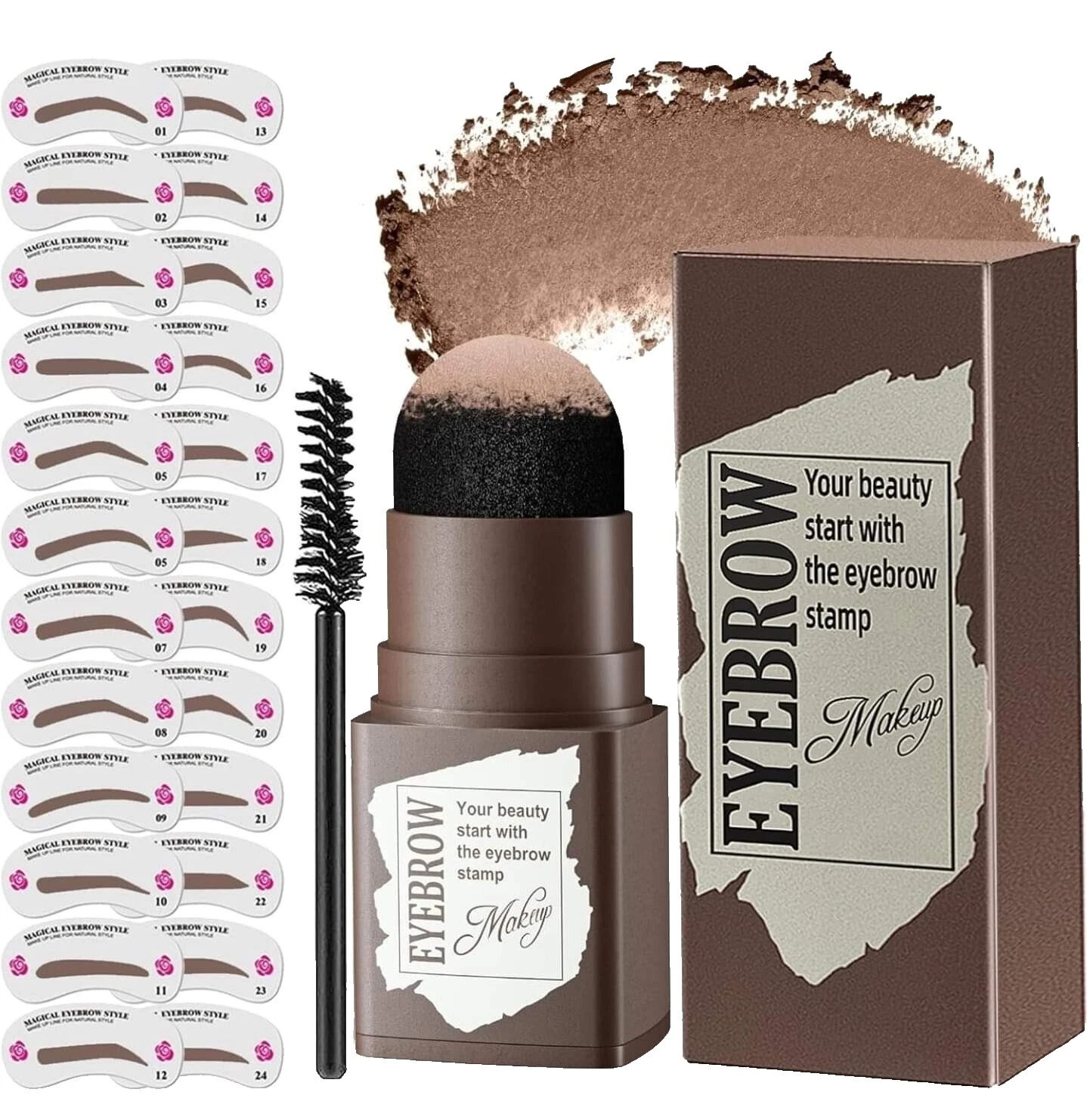 Pressed Powder Waterproof Eyebrow Liners & Definition