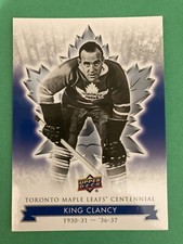 2017 Upper Deck Toronto Maple Leafs Centennial King Clancy Card# 20