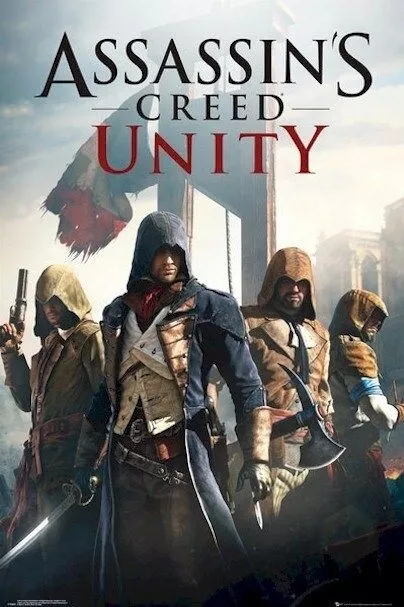 ASSASSIN'S CREED UNITY ~ GUILLOTINE 24x36 Video Game POSTER France