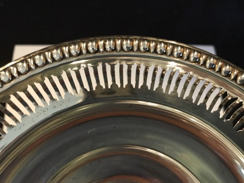 Vintage W.M. Rogers Sterling Silver Weighted Reinforced 39a Compote pierced 6" - Picture 8 of 11