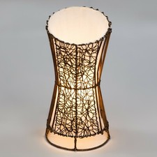 Handmade Fair Trade Round Rattan Wicker Table Lamp 50cm RT-05-S-Brown