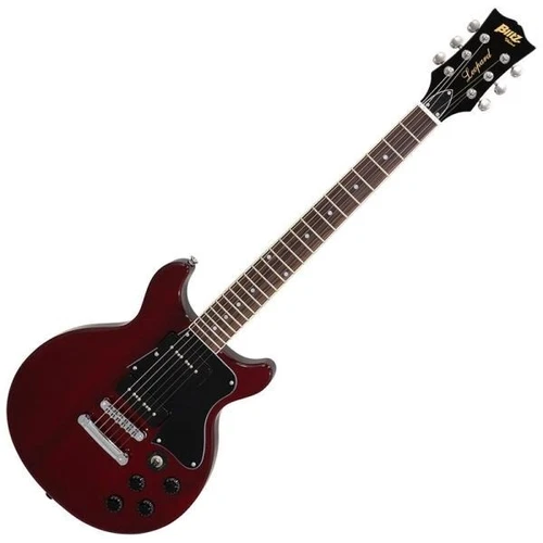 Blitz by Aria BLP-SPL/DC WR Les Paul Special DC Type Electric Guitar Wine Red