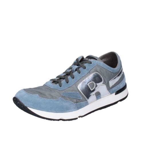 Men's shoes RUCO LINE 7 (EU 40) sneakers blue suede gray textile BH397-40