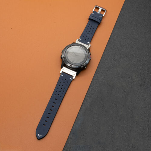 Bracelet de montre à ajustement rapide pour montre Garmin Fenix8 47 51 mm 6X 7XPro bracelet en cuir - Photo 13/13