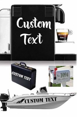 Custom Vinyl Lettering Transfer Decal Sticker Personalized Wall Window
