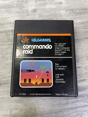 Commando Raid Video Game For Atari 2600 Game Console, 1982, Free US ...