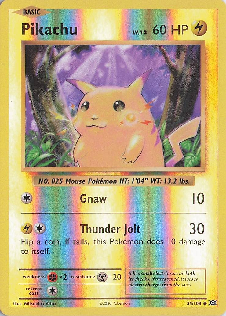 Pikachu Common XY - Evolutions 35/108 NM