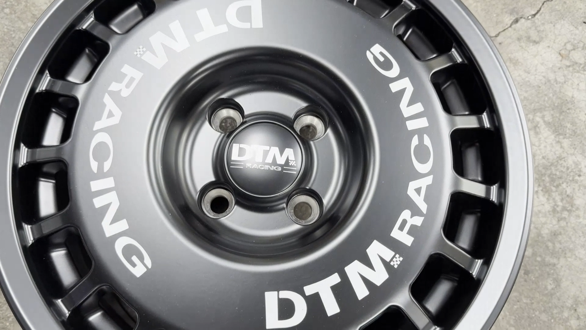 New 15x7 Lenso DTM 4x100 BLACK (4 wheel) fit Honda Toyota Mazda