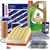 Bosch-Filter Inspektionspaket+5L Castrol 5W-30 Ll FÜR Audi A4 B7 8E 1.9 2.0