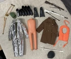 GI JOE  12” ACTION FIGURES LOT ACCESSORIES WEAPONS CLOTHING 1964 Vintage