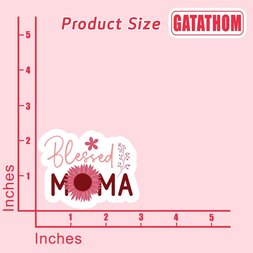 GATATHOM Blessed Mama Vinyl Sticker 3 Pcs | eBay