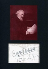 COMPOSER Edmund Eysler autograph musical quotation signed & mounted
