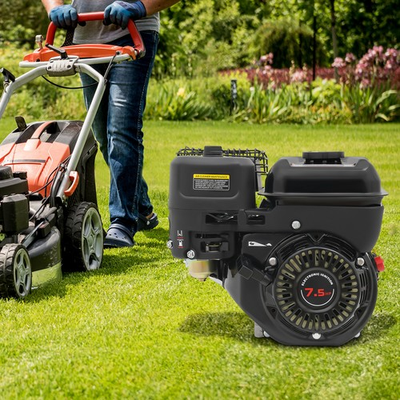 #ad #ad 212cc 7.5HP 4 Stroke Gasoline Engine Steel Start Engine W Electric Pull Start $121.69