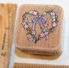 FLOWER HEART MW RUBBER STAMP-STAMPENDOUS