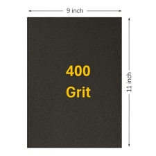 400 Grit Wet / Dry Sandpaper 9 in. x 11 in. Sheet (50 Sheets)