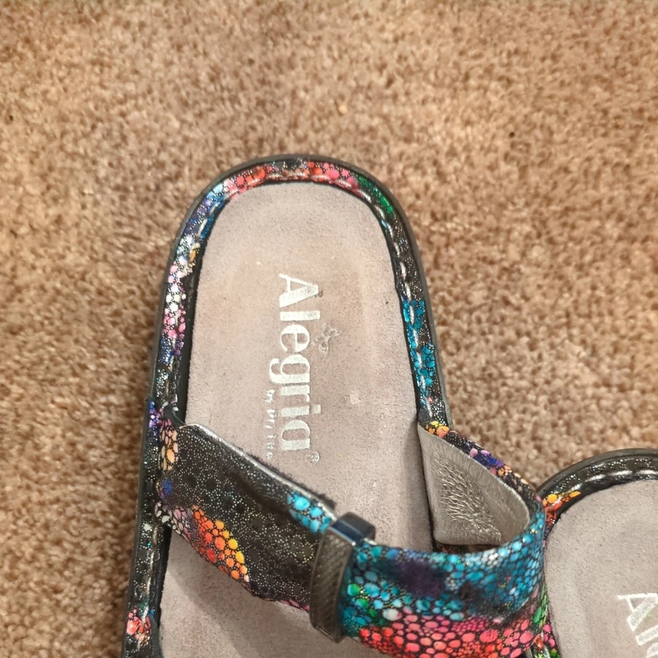 Birkenstock Alegria Karmen 多色闪光舒适幻灯片 尺寸 35/5 — 第 3/4 张图片