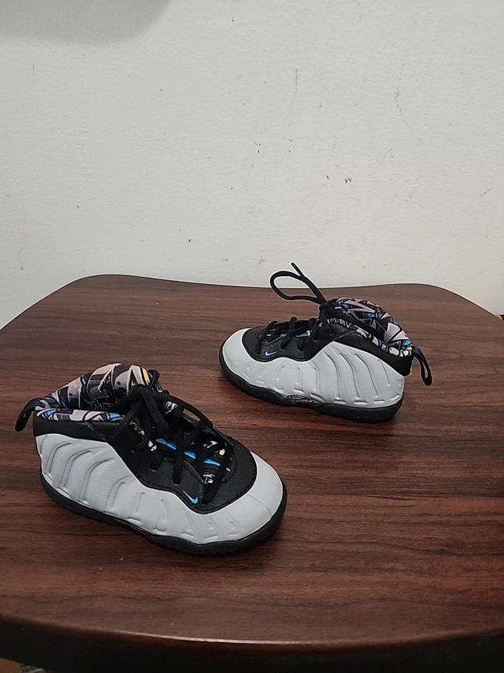 Nike Foamposite Little Posite One Baby 6C 723947-009 Gris Grafitti Tenis Zapatos Foto 4 de 4