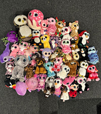 Ty Beanie Boos Assorted Plush Stuffed Animals Mixed Lot 45 Piece Bundle