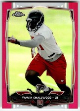 2014 Topps Chrome Pink Refractors Yawin Smallwood Rookie #128 Falcons RC,/399