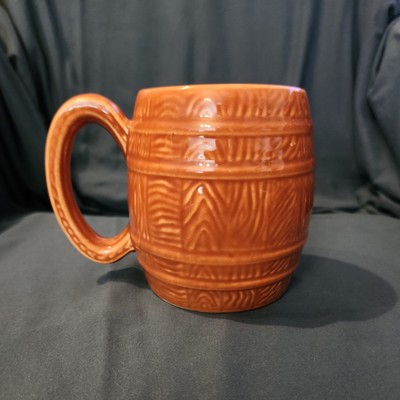  Vintage  Barrel Mug Brown Acme Graftware 