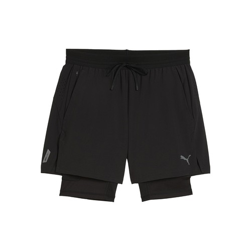 Puma Pwrmode 2in1 Stretch Woven Shorts Herren schwarz Freizeit Sporthose 528589 - Bild 1 von 7