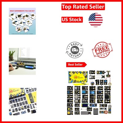 Interactive 48 Sensor Modules Starter Kit: Perfect for Electronics Learners