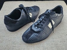 Gianni Versace Couture Men Shoes Lace Up Patent Leather Made Italy Size 42.5