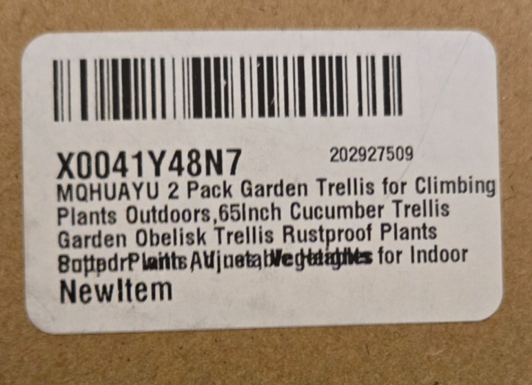 2 Pack Garden Trellis for Climbing Plants Outdoors 65 inch Cucumber Trellis