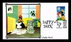 US COVER DAFFY DUCK CARTOON FIRST DAY ISSUE PASTED ON CACHET