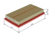 Luftfilter Bosch F 026 400 674 FüR Lexus Subaru Suzuki Toyota