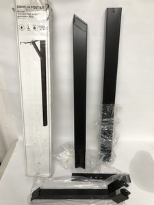 Gibraltar Mailboxes 5286398 59.9 in. Powder Coated Black Steel Mailbox Post